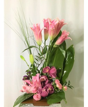 Lilies/Orchids Arrangement Any Occasion