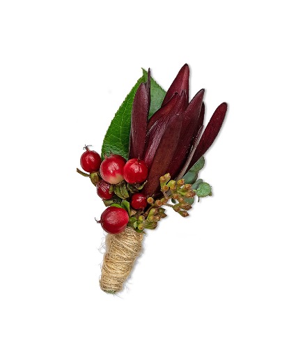 Organic Boutonniere Flower Arrangement