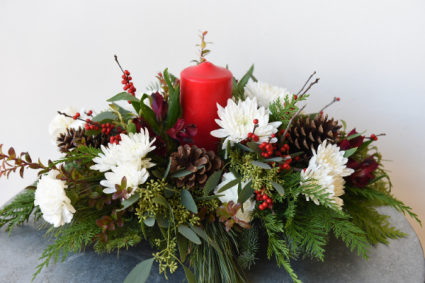 Organic Christmas Centerpiece