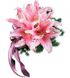Oriental Lilies Nosegay HF167A