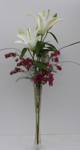 Oriental Lilly in Stiletto Vase Arrangement