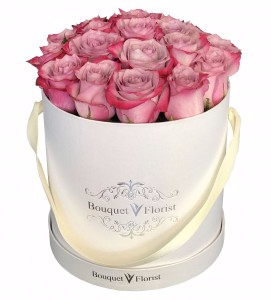 Sweet Pink Rose Flower Box