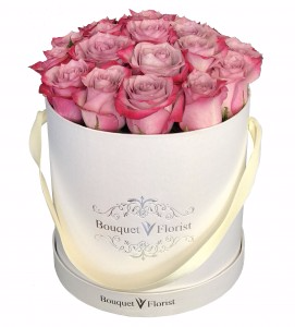 Sweet Pink Rose Flower Box In San Bernardino Ca Inland Bouquet Florist