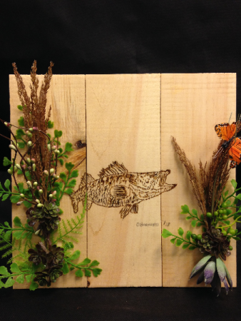 Keepsake fishing decor Original Art
