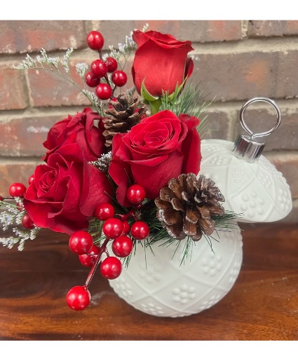 Ornamental Holiday Elegance Christmas Floral Bouquet