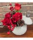 Ornamental Holiday Elegance Christmas Floral Bouquet