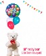 Osito Teddy bear and balloons