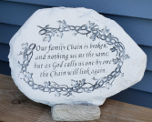 Our Family Chain Cement Memorial Stone