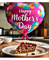 Our famous “NANAS’ pecan pie  Peace of heaven pecan pie and a balloon