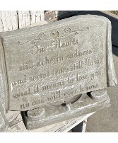 Our Hearts Memorial Garden Stone