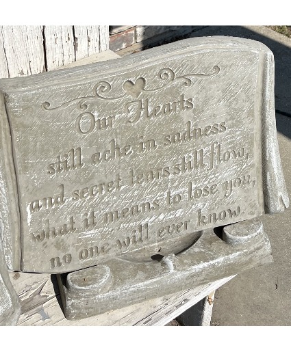 Our Hearts Memorial Garden Stone