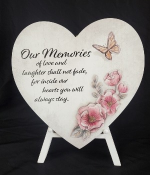 Our Memories- Heart & Easel 