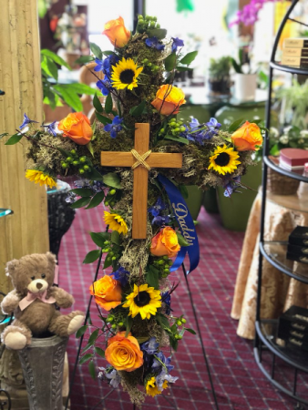 Our tribute to you cross arrangement
