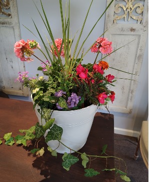 Outdoor Annual Flowering Planter