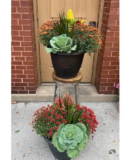 Outdoor Fall Planter 