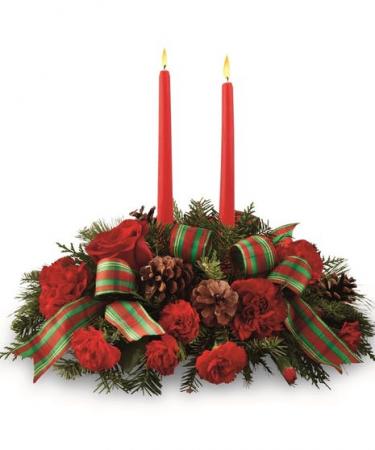  Traditional Oval 2 Candle Centerpiece 