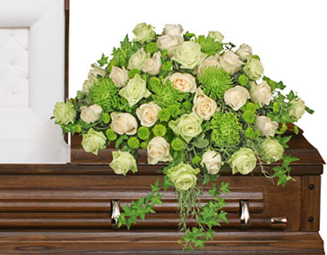 Overflowing Affection Casket Spray in Solana Beach, CA | DEL MAR FLOWER CO