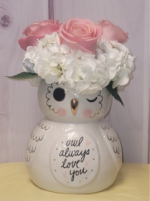 Owl Always Love You Flower Arrangement 
