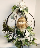 Owl Be Home For Christmas Permanent Botanical Design