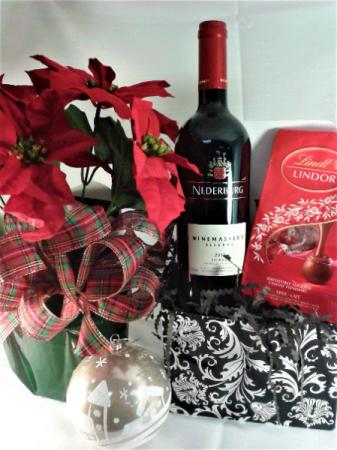 AWSOME SPECIAL OFFER Poinsettia, wine and chocolates