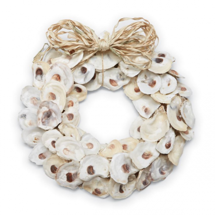 oyster shell wreath  