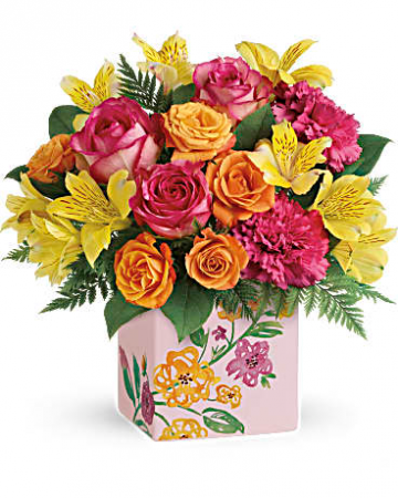 Painted Blossoms Arrangement