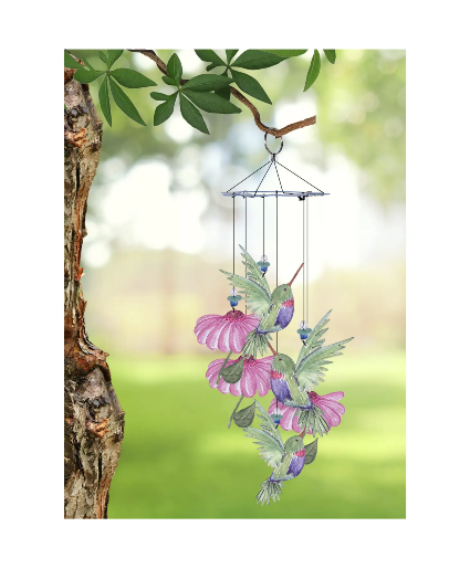 Painted Garden Hummingbirds Wind Chime Chime