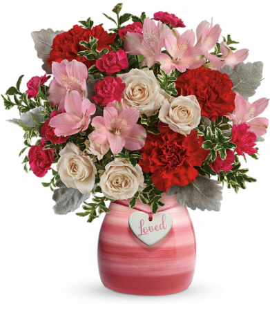 Painted In Love Bouquet All-Around Floral Arrangement