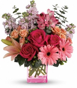 Painterly pink Bouquet  by Enchanted Florist