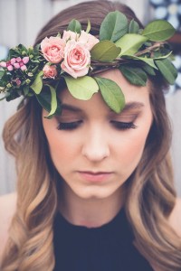 Palm Flower Crown Hair Piece