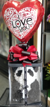 Panda Forever Love Bear Foam Rose Panda Bear & Balloon