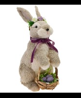 Papa Bunny with floral crown Home decor