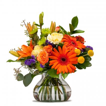 Papaya Floral Arrangement