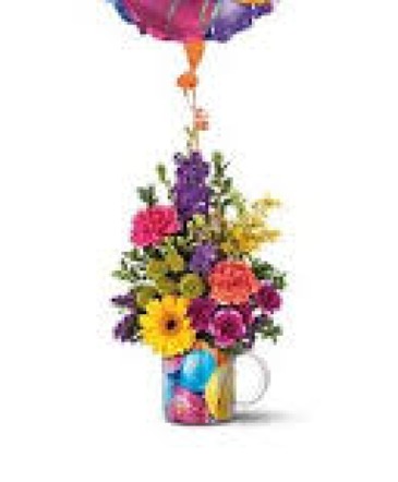 Party Starter Birthday Bouquet Hand-glazed glass Vase