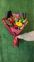 Passion & Sunlight Bouquet Hand-Tied Wrapped Bouquet