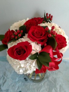 passion valentines vase