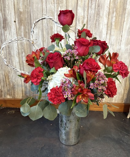 Passionate Blooms Vase Arrangement