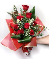 Passionate Dozen Wrapped Bouquet