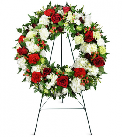 Passionate Faith Funeral Wreath