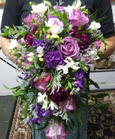 Passionate Purple Bridal Bouquet 