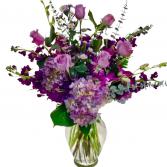 Passionate Purple Vase arrangement