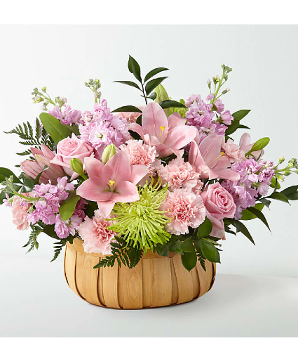 Pastel Basket basket arrangement