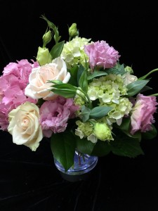 Pastel Blooms Vase arrangement