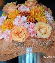 Pastel Bridal Bouquet Wedding Flowers  (Billings Photography) 