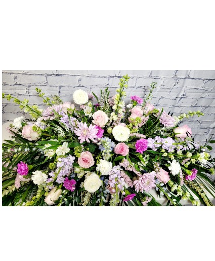 Pastel Casket Spray 