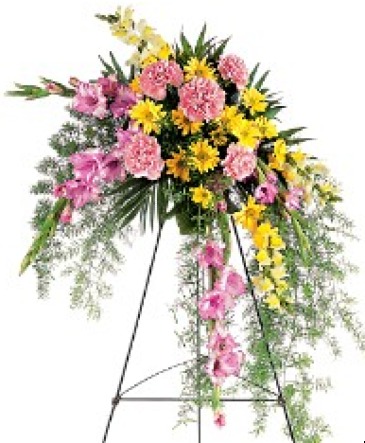Pastel Crescent Spray TF189-1  in Fort Worth, TX | DAVIS FLORAL DESIGNS