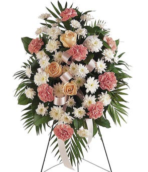 Pastel Floral Sympathy Standing Spray Standing Spray