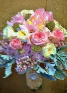 PASTEL FLOWERS Wedding Bridal Bouquet