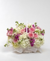 Pastel Harmony Basket Basket Arrangement