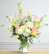 Pastel Meadow Vase Arrangement 